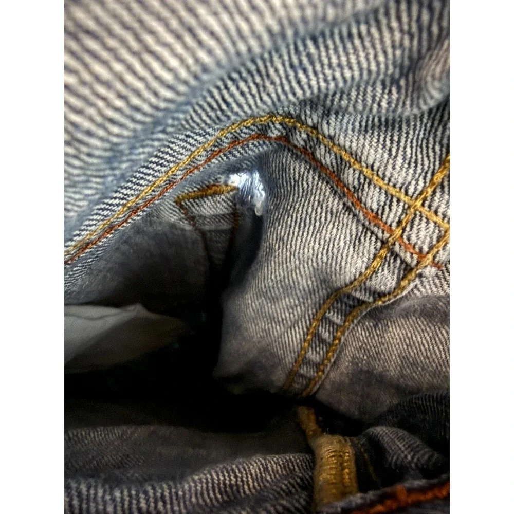 Banana Republic Wide Leg Straight Jeans‎ Men's 35x32 Dark Blue Denim Casual